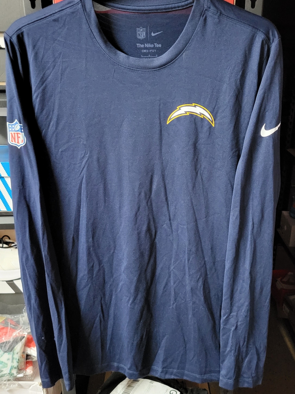 *NEW* Nike NFL On Field Apparel Los Angeles Chargers DriFit Long Sleeve Sz Large